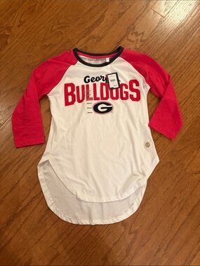 NWT -Three Square- Georgia bulldog top size M